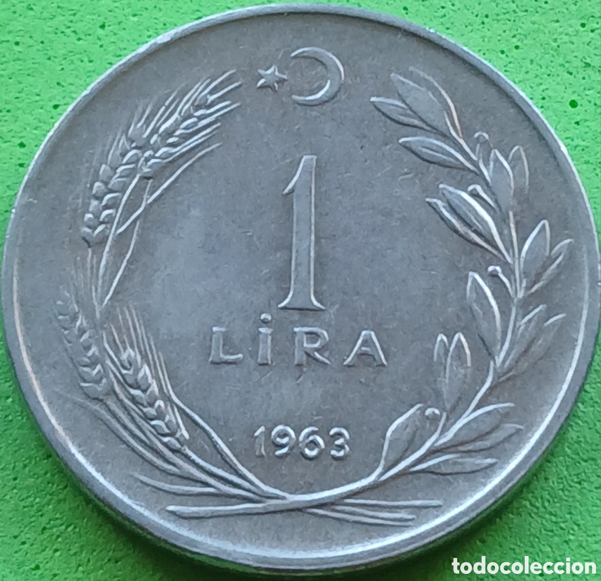 Monedas antiguas de Asia: Turqu&iacute;a 1 lira 1963 km#889a.1