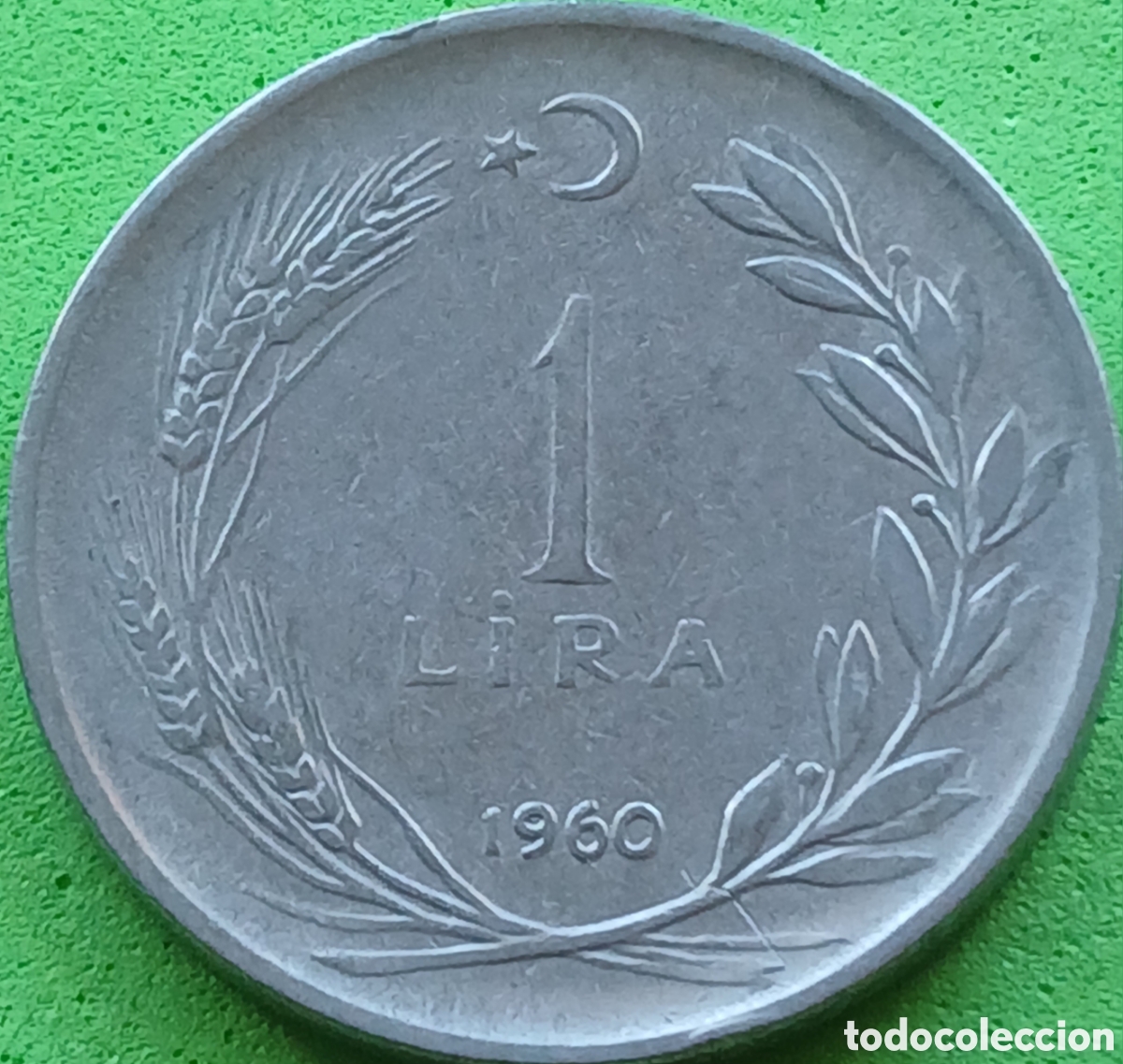 Monedas antiguas de Asia: Turqu&iacute;a 1 lira 1960 km#889a.1