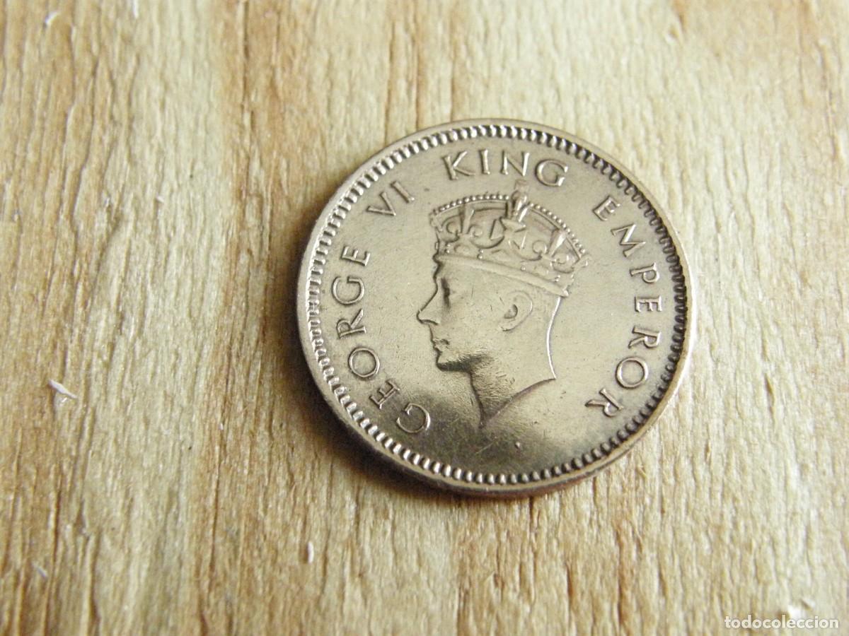 Monedas antiguas de Asia: &frac12; Pice India Brit&aacute;nica 1940 - Jorge VI - Bronce KM528 - Ceca Calcuta