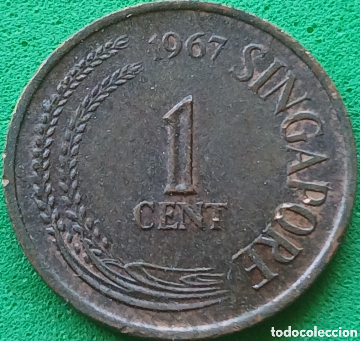 Monedas antiguas de Asia: Singapur 1 cent 1967 km#1