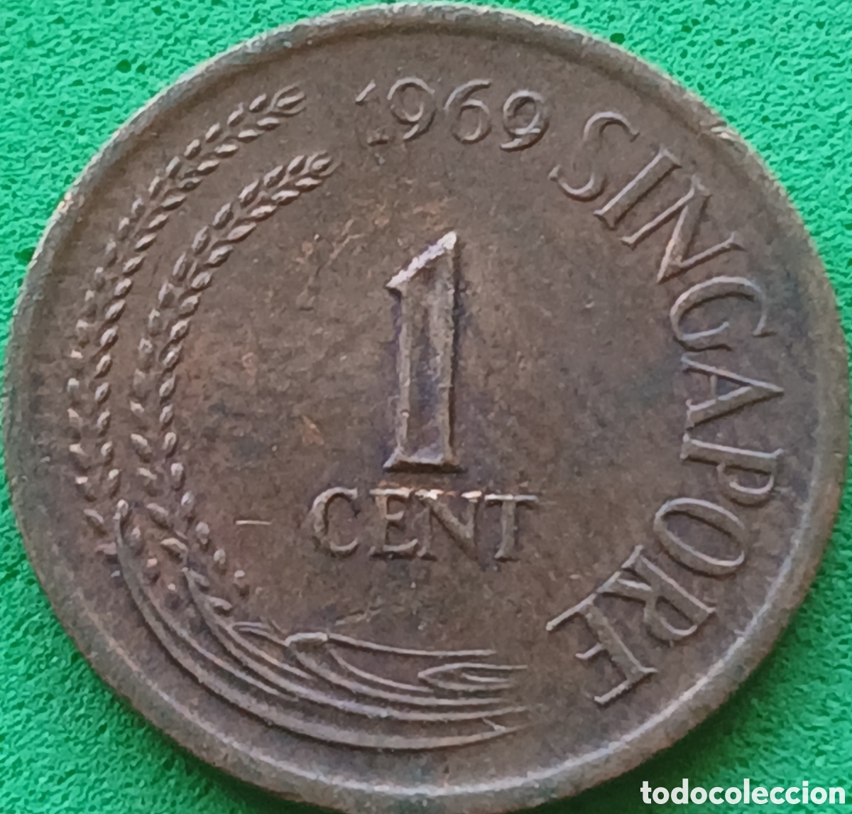 Monedas antiguas de Asia: Singapur 1 cent 1969 km#1