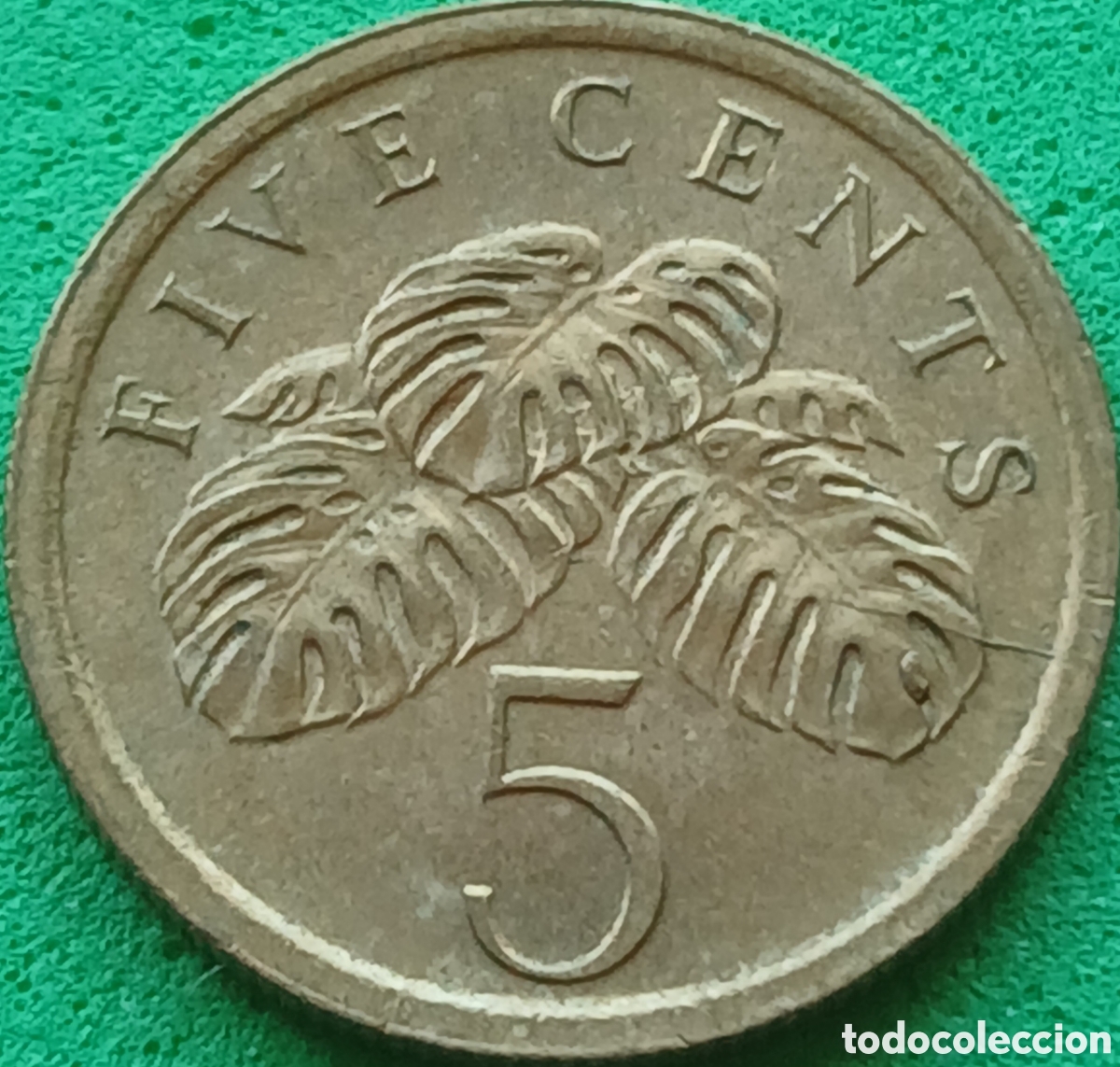 Monedas antiguas de Asia: Singapur 5 cents 1989 km#50