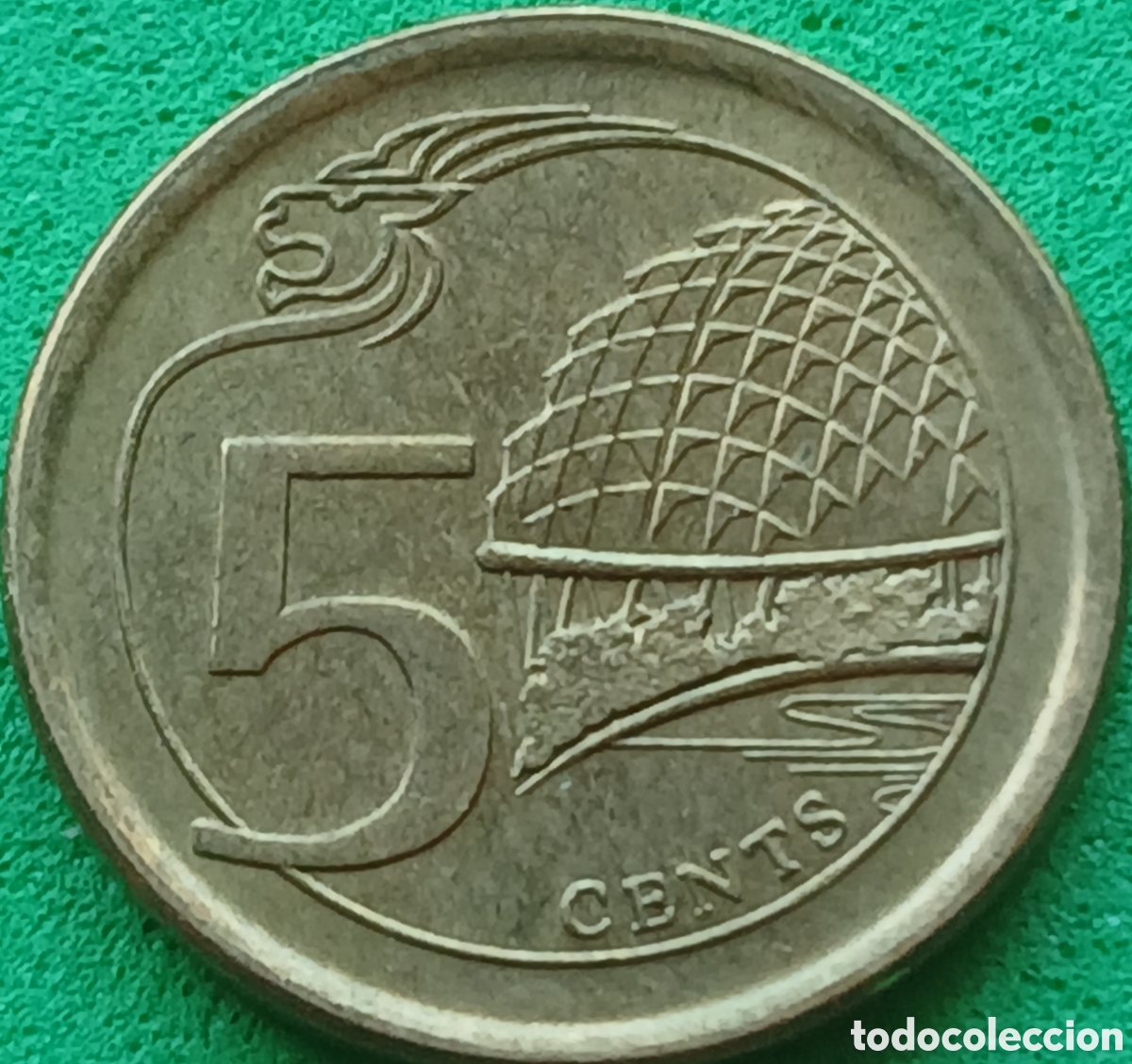 Monedas antiguas de Asia: Singapur 5 cents 2017 km#345