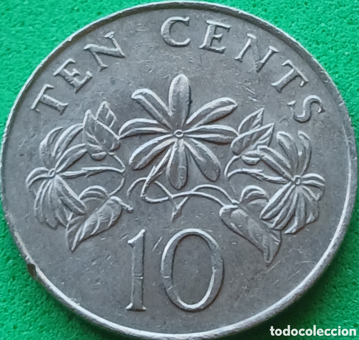 Monedas antiguas de Asia: Singapur 10 cents 1985 km#51