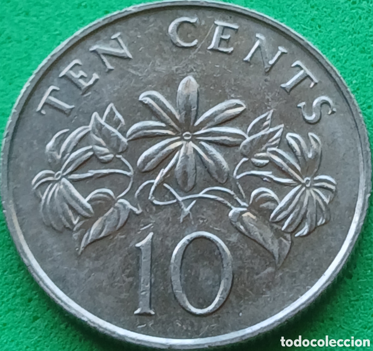 Monedas antiguas de Asia: Singapur 10 cents 1988 km#51