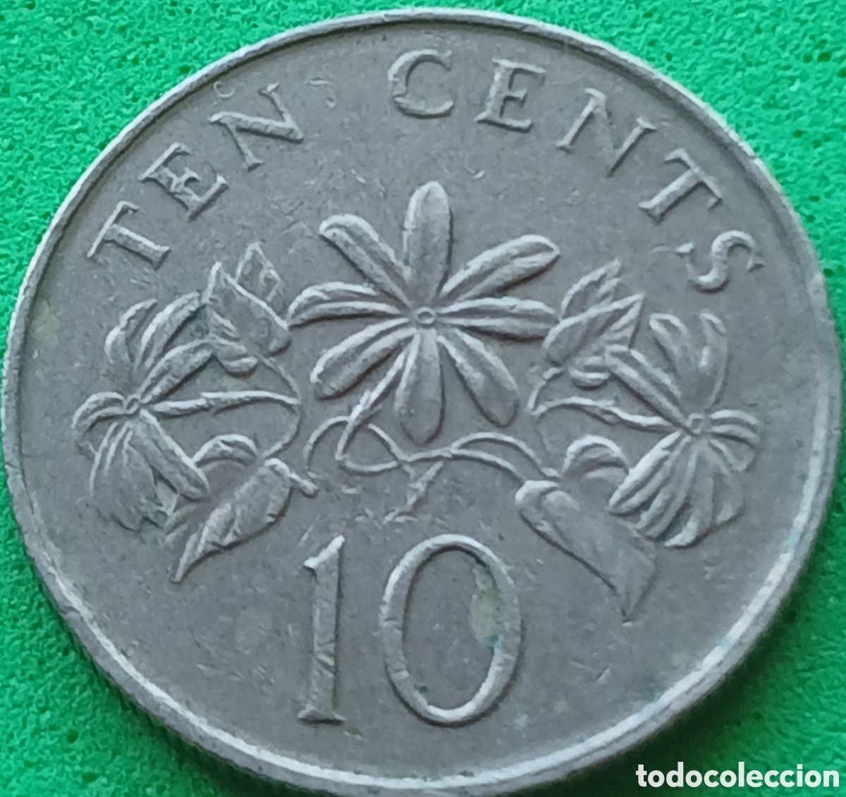 Monedas antiguas de Asia: Singapur 10 cents 1990 km#51