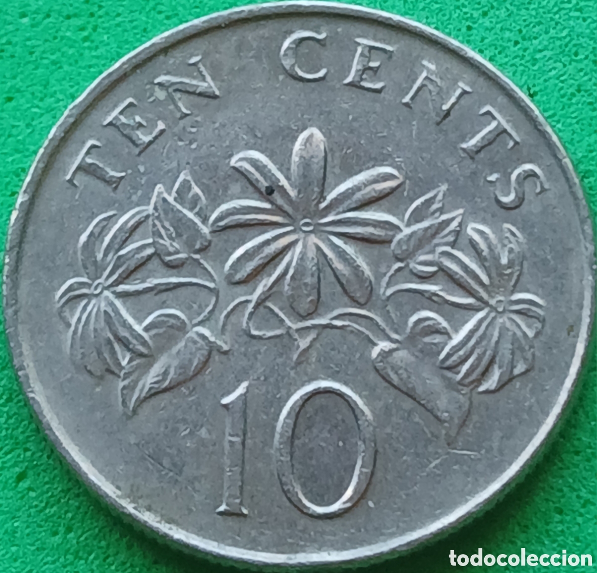 Monedas antiguas de Asia: Singapur 10 cents 1993 km#100