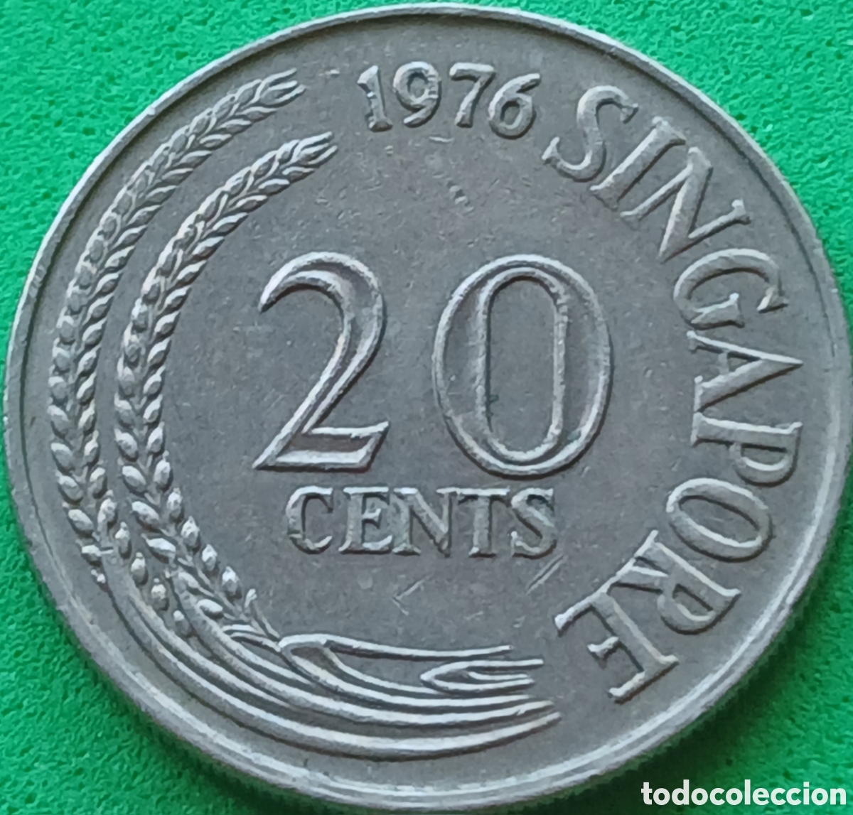 Monedas antiguas de Asia: Singapur 20 cents 1976 km#4