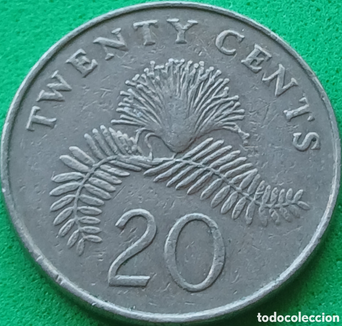 Monedas antiguas de Asia: Singapur 20 cents 1987 km#52