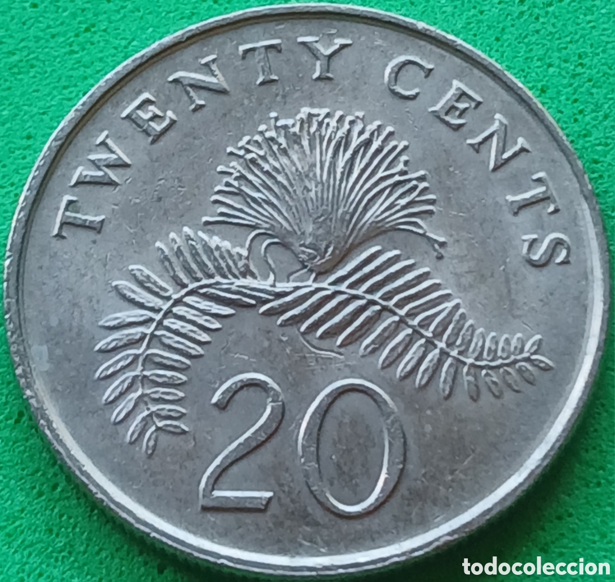 Monedas antiguas de Asia: Singapur 20 cents 1988 km#52