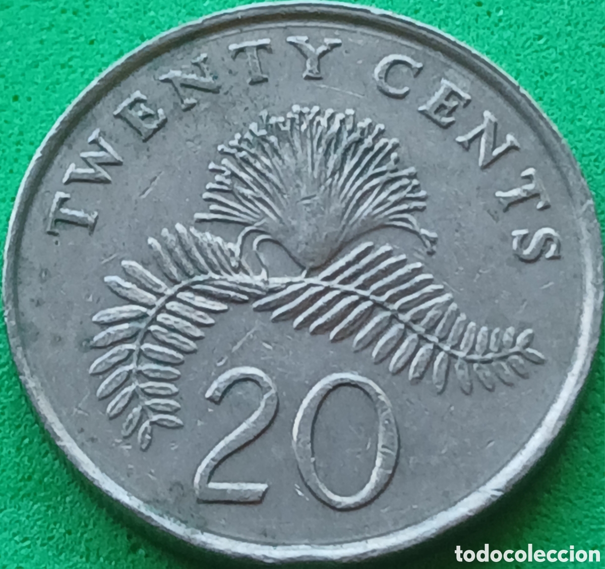 Monedas antiguas de Asia: Singapur 20 cents 1993 km#101