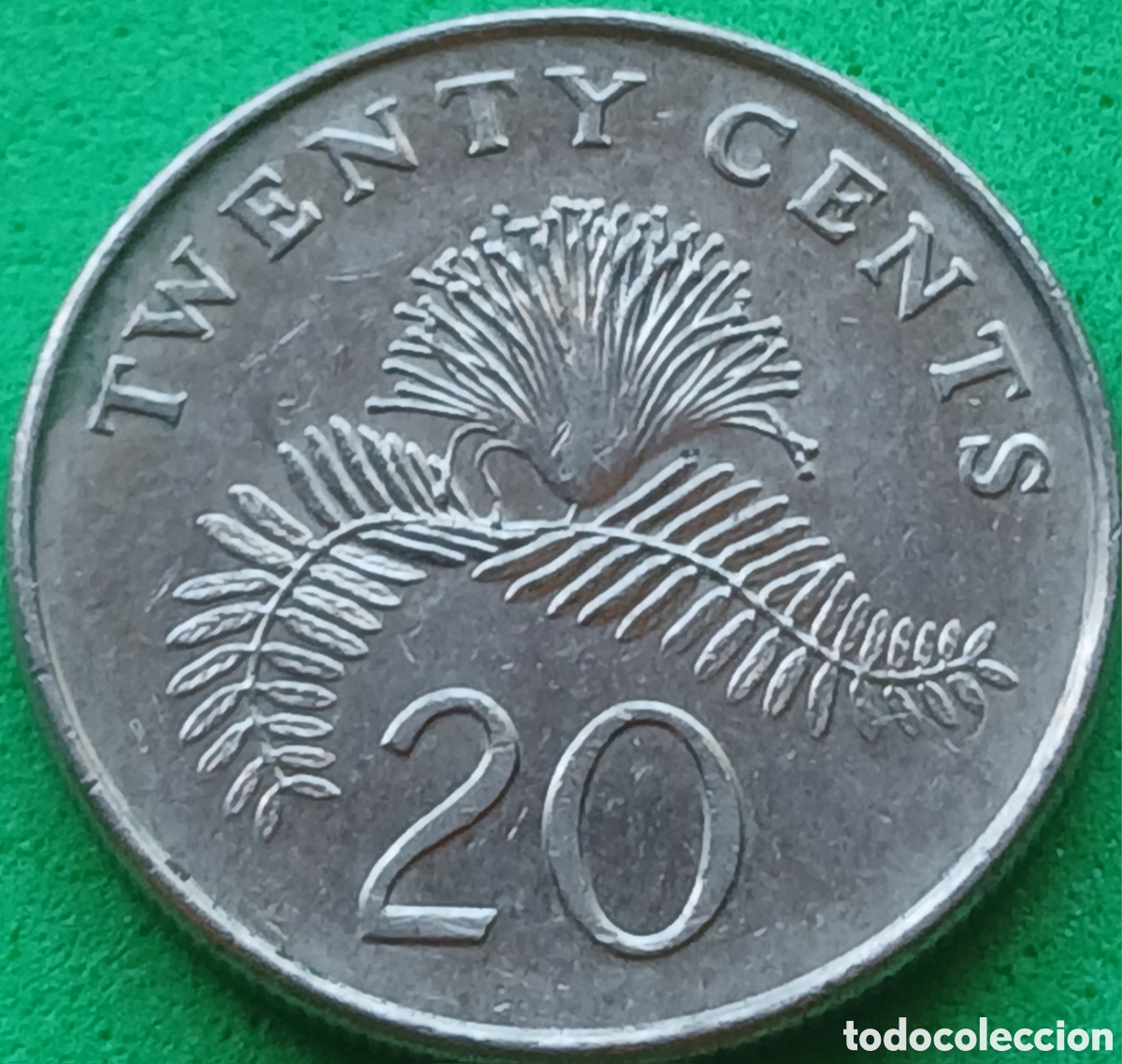 Monedas antiguas de Asia: Singapur 20 cents 1996 km#101