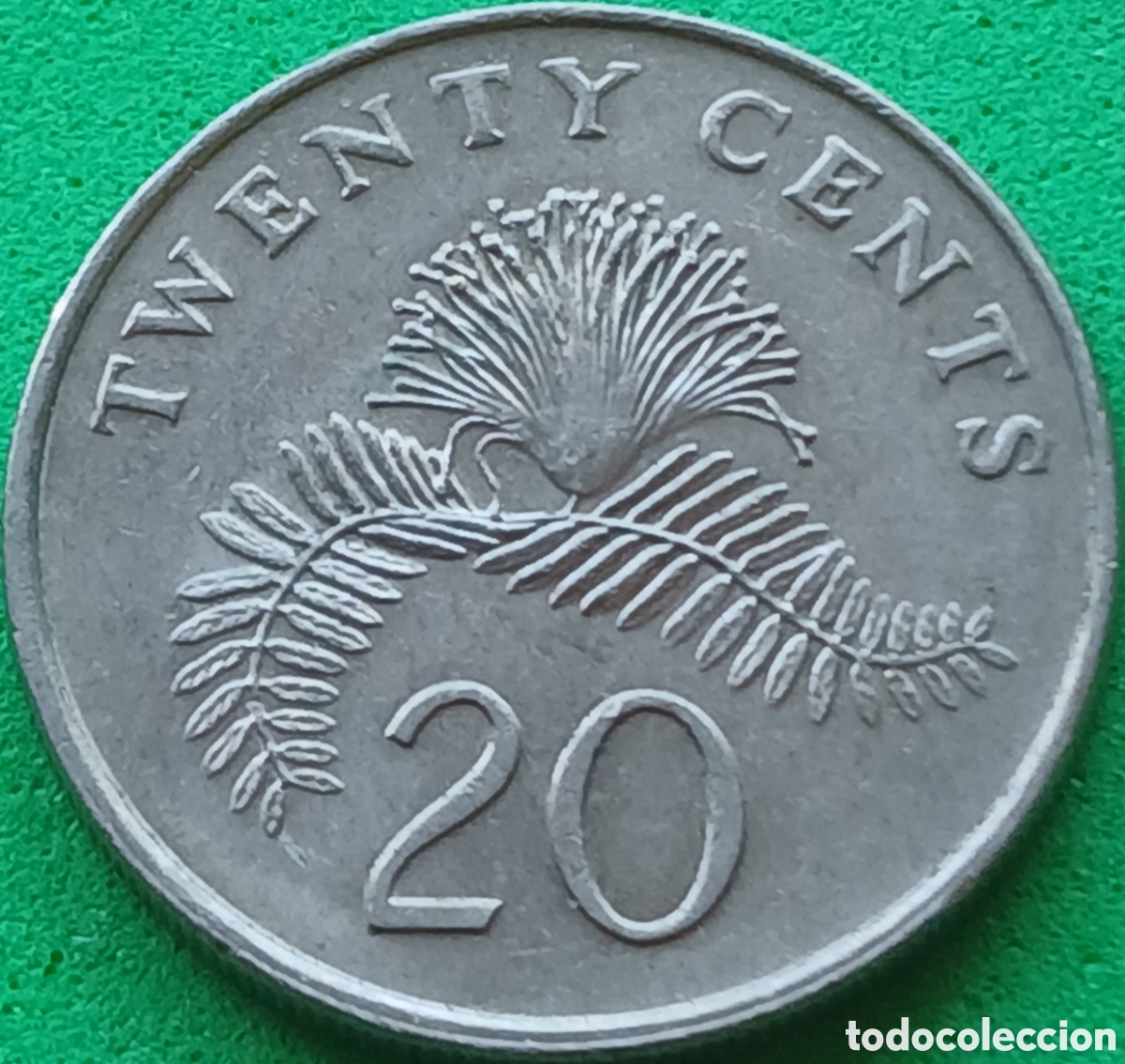 Monedas antiguas de Asia: Singapur 20 cents 1997 km#101
