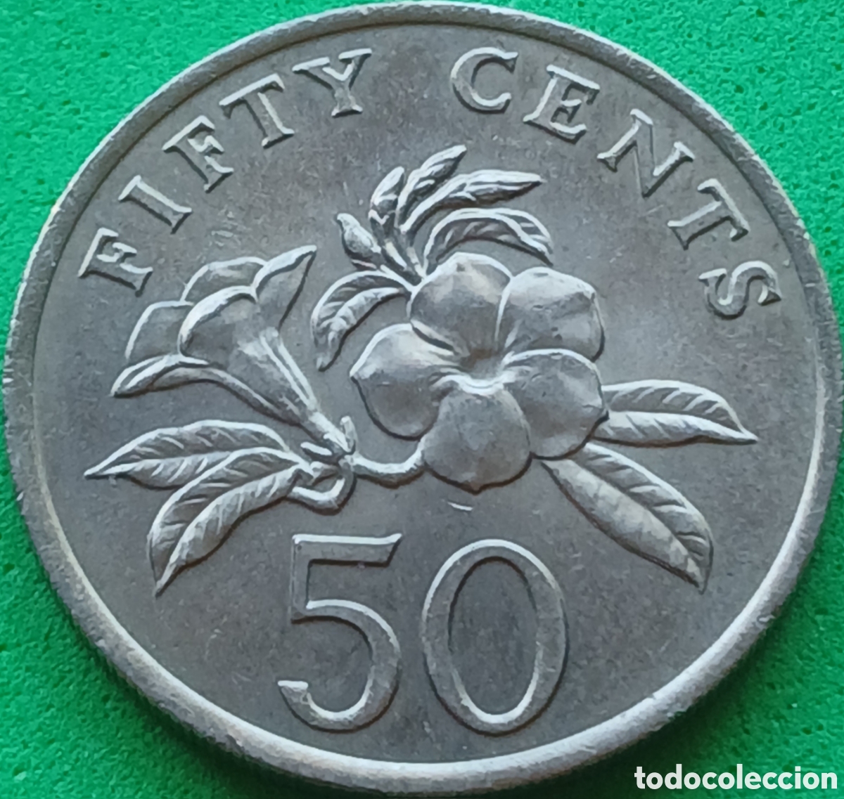 Monedas antiguas de Asia: Singapur 50 cents 1985 km#53.1