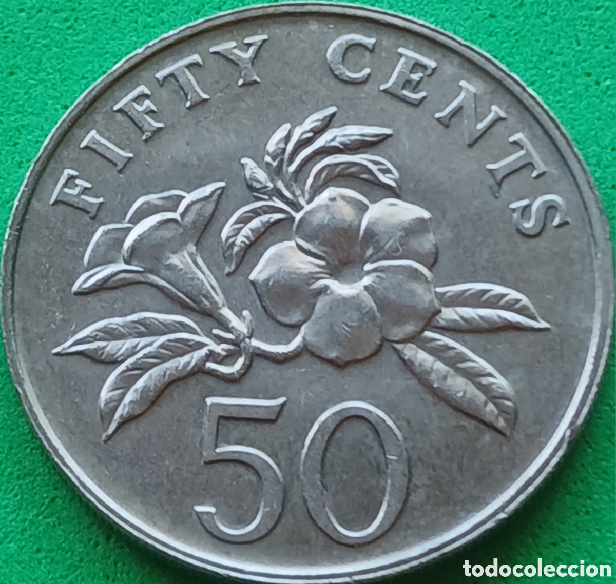 Monedas antiguas de Asia: Singapur 50 cents 1986 km#53.1