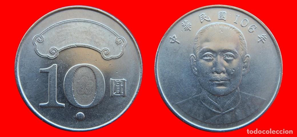 Monedas antiguas de Asia: 10 YUAN 2017 TAIWAN-155449