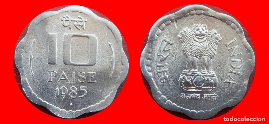 Monedas antiguas de Asia: 10 PAISE 1985 INDIA-155457