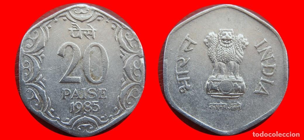 Monedas antiguas de Asia: 20 PAISE 1985 INDIA-155462