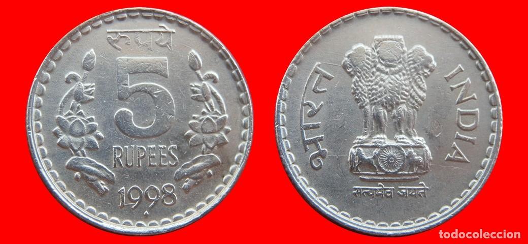 Monedas antiguas de Asia: 5 RUPIAS 1998 INDIA-155470