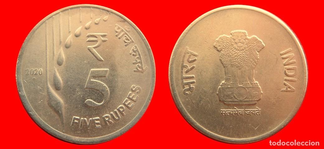Monedas antiguas de Asia: 5 RUPIAS 2020 INDIA-155473