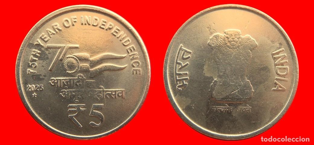 Monedas antiguas de Asia: 5 RUPIAS 2025 INDIA-155474