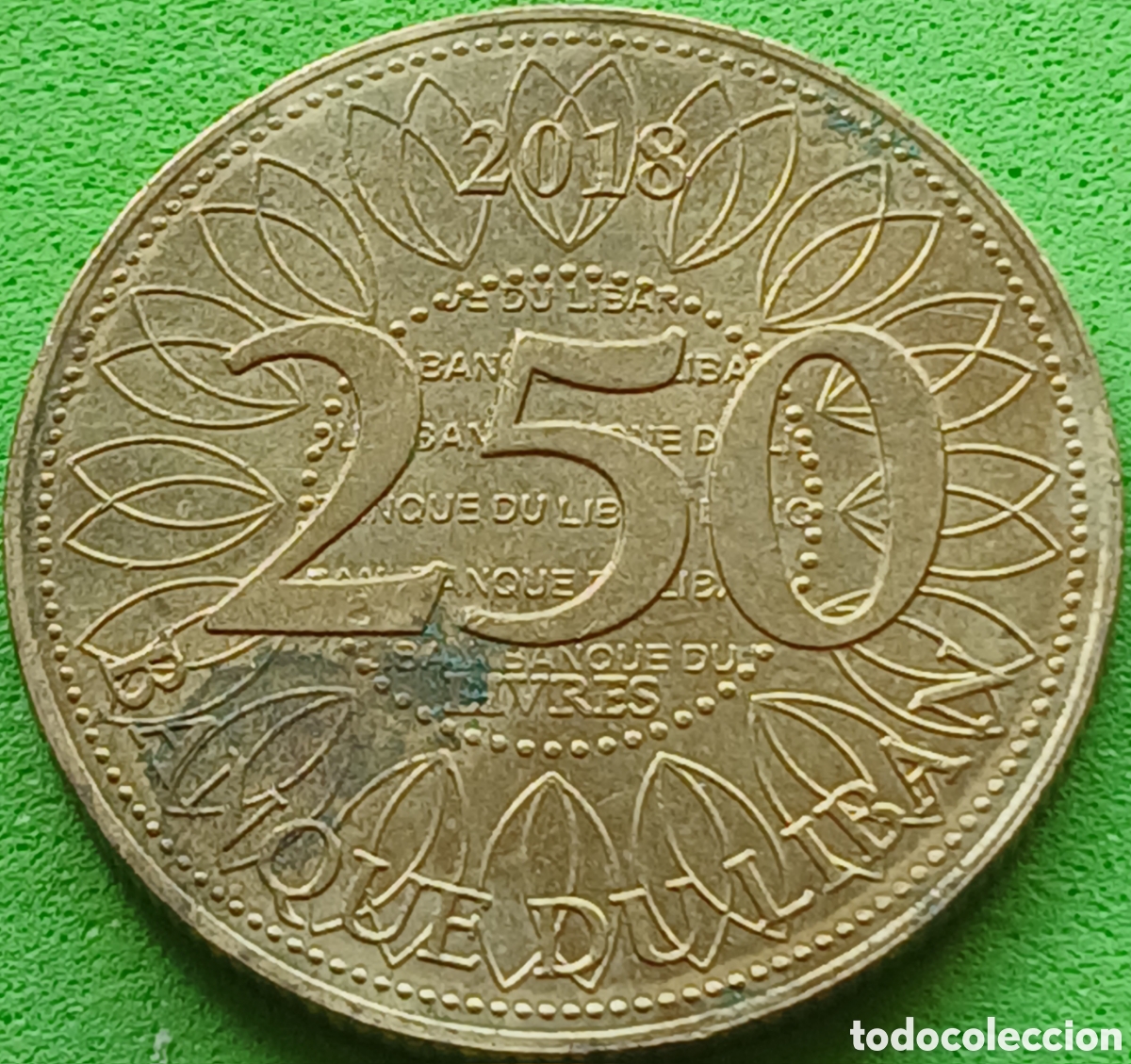 Monedas antiguas de Asia: Libano 250 libras 2018 UC#1