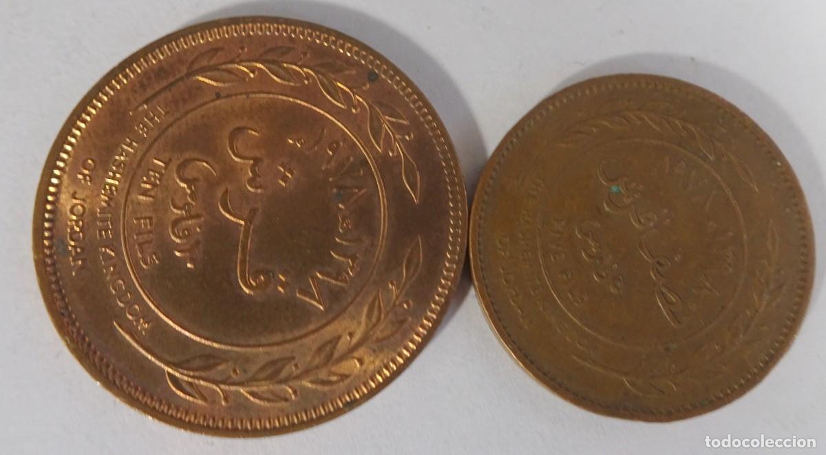 Monedas antiguas de Asia: 2 MONEDAS FILS JORDANIA, VER FOTOS