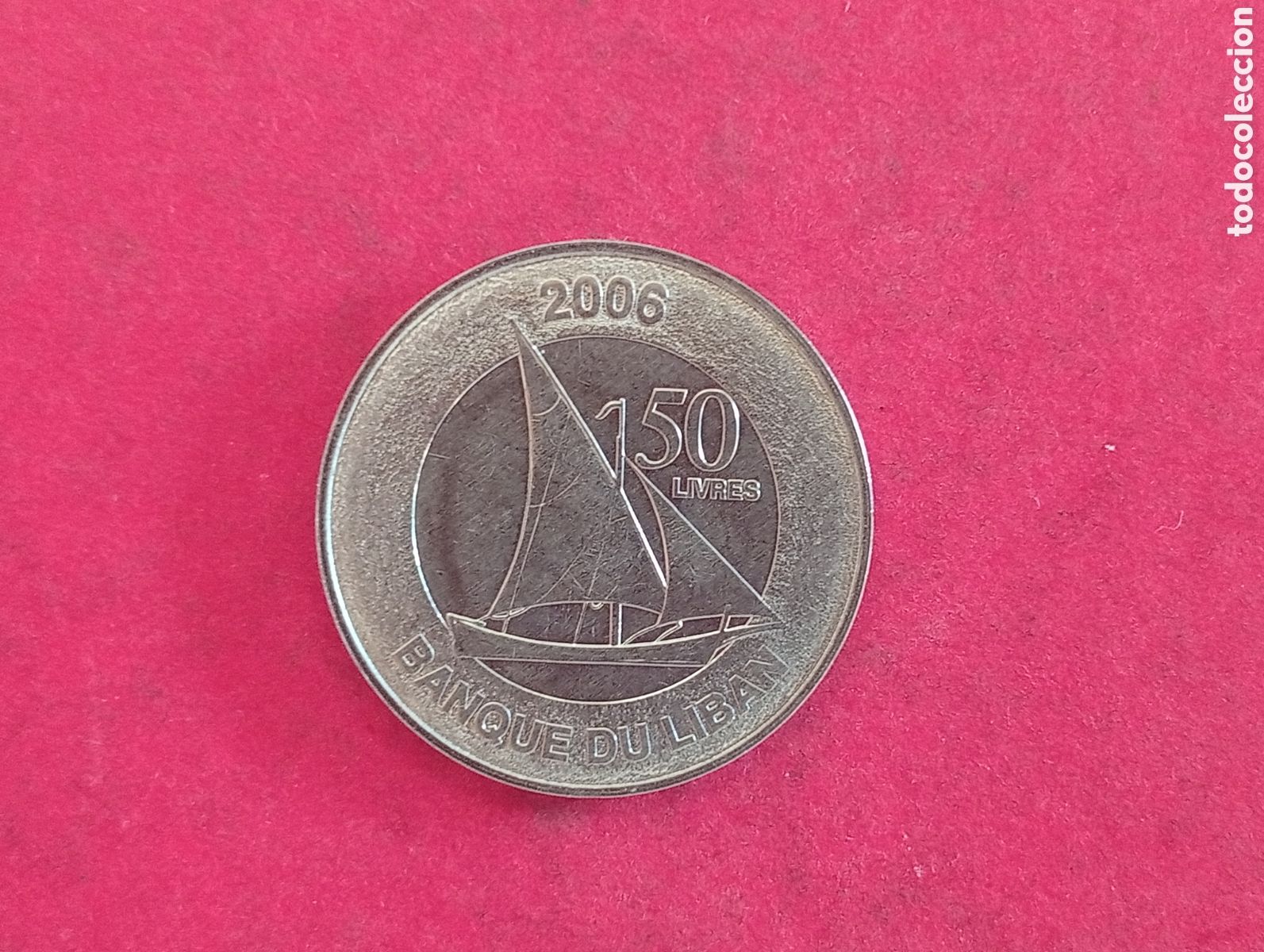 Monedas antiguas de Asia: 50 libras de L&iacute;bano 2006