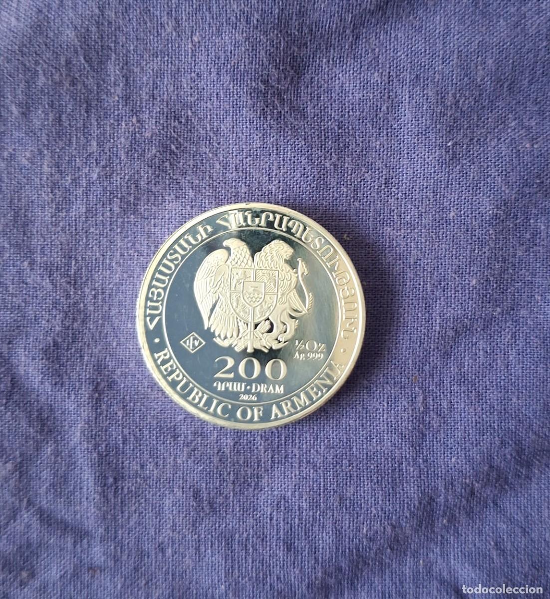 Monedas antiguas de Asia: 200 Dram Arca de Noe Armenia 2026