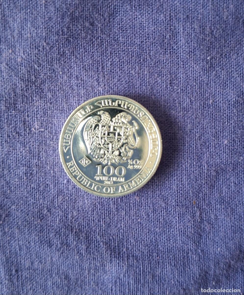 Monedas antiguas de Asia: 100 Dram Arca de Noe Armenia 2012