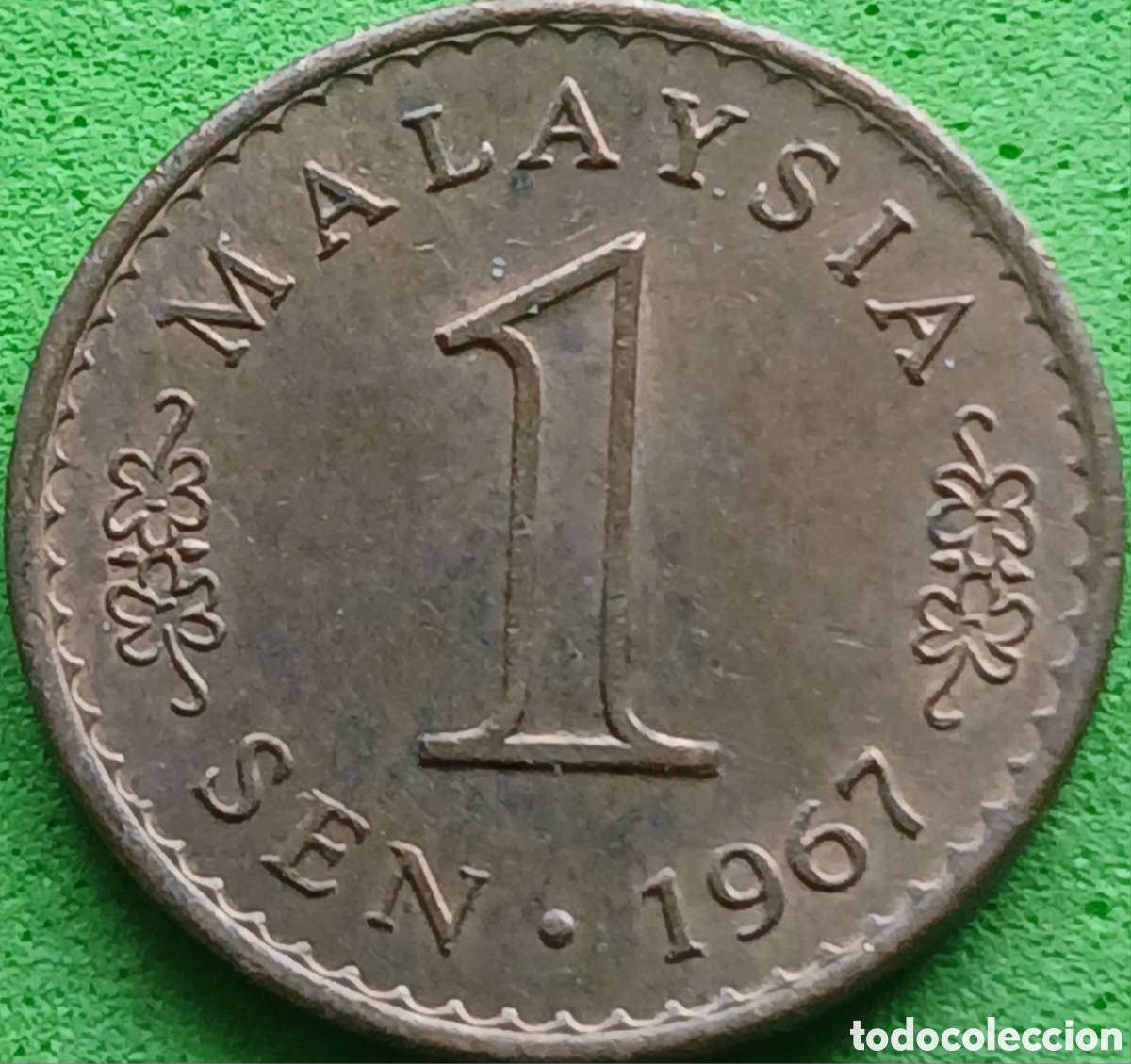 Monedas antiguas de Asia: Malasia 1 sen 1967 km#1