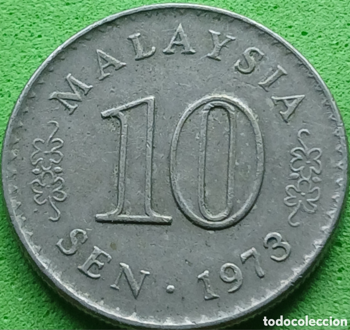Monedas antiguas de Asia: Malasia 10 sen 1973 km#3