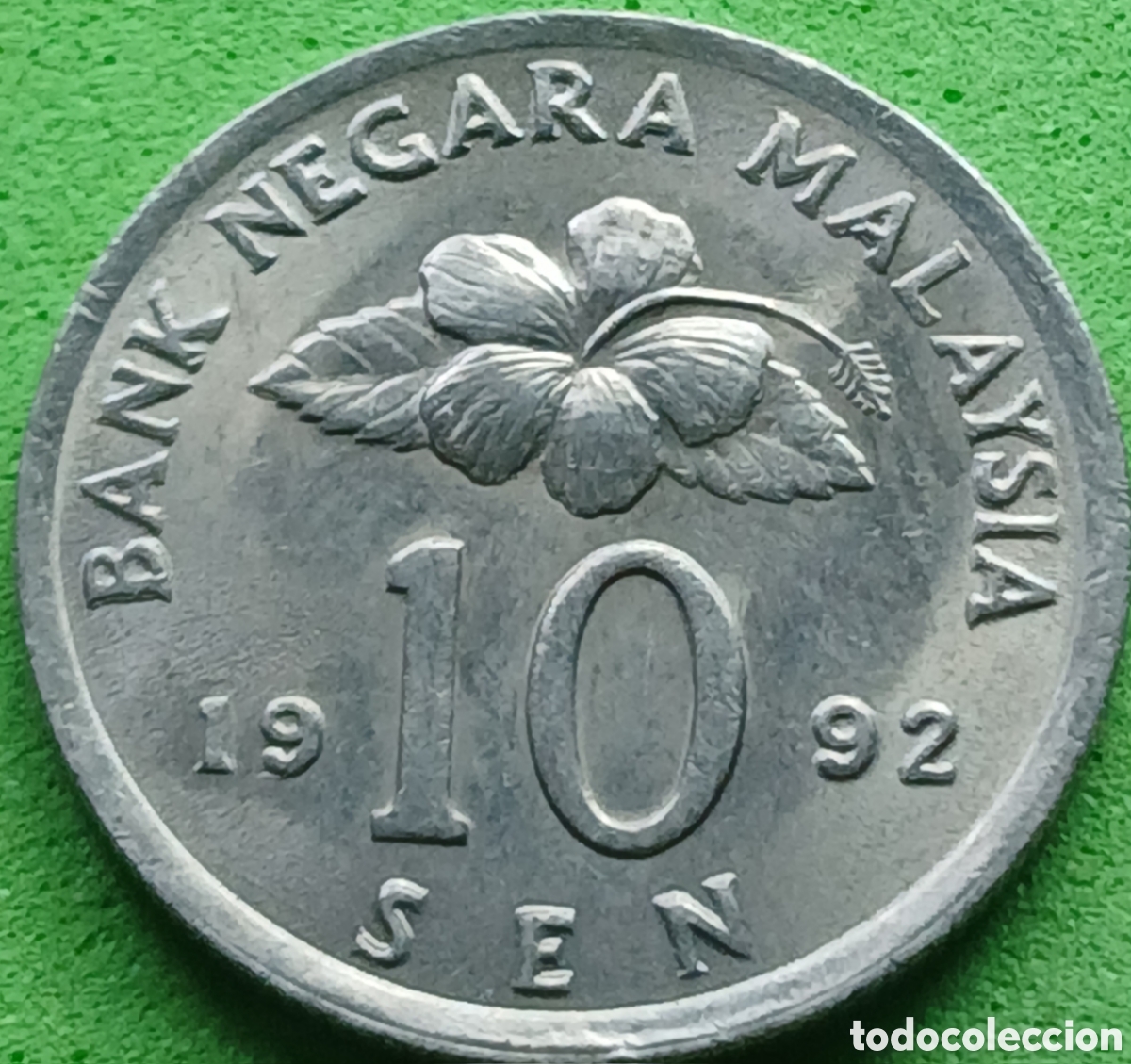 Monedas antiguas de Asia: Malasia 10 sen 1992 km#51