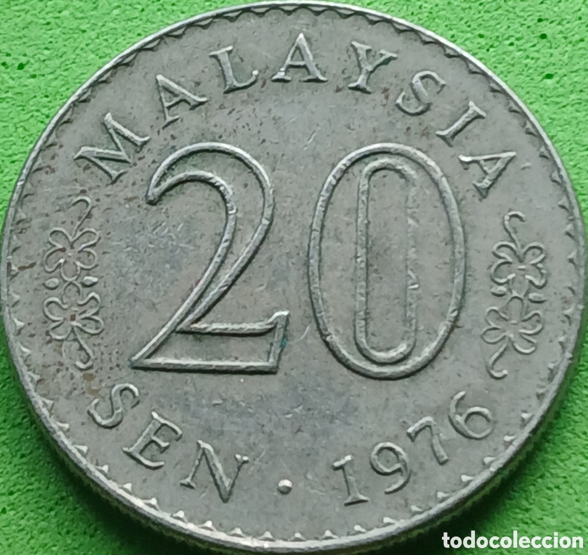 Monedas antiguas de Asia: Malasia 20 sen 1976 km#4