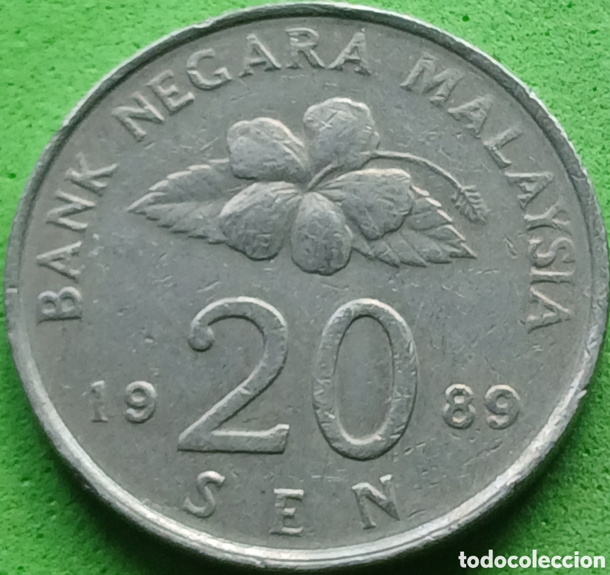 Monedas antiguas de Asia: Malasia 20 sen 1989 km#52