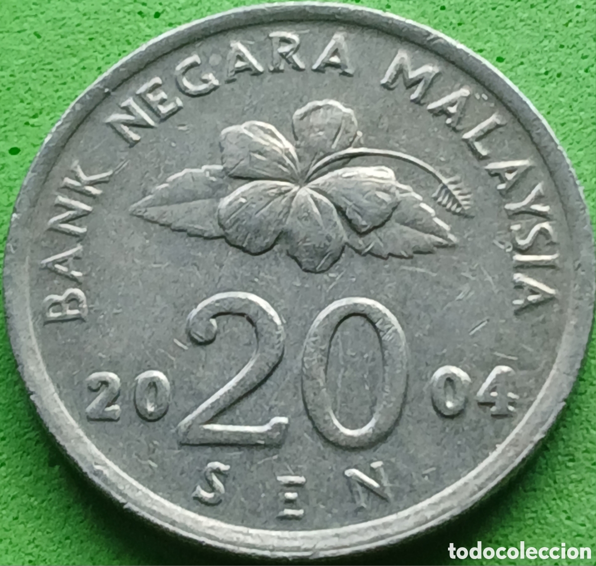 Monedas antiguas de Asia: Malasia 20 sen 2004 km#52