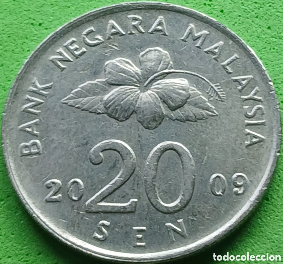 Monedas antiguas de Asia: Malasia 20 sen 2009 km#52