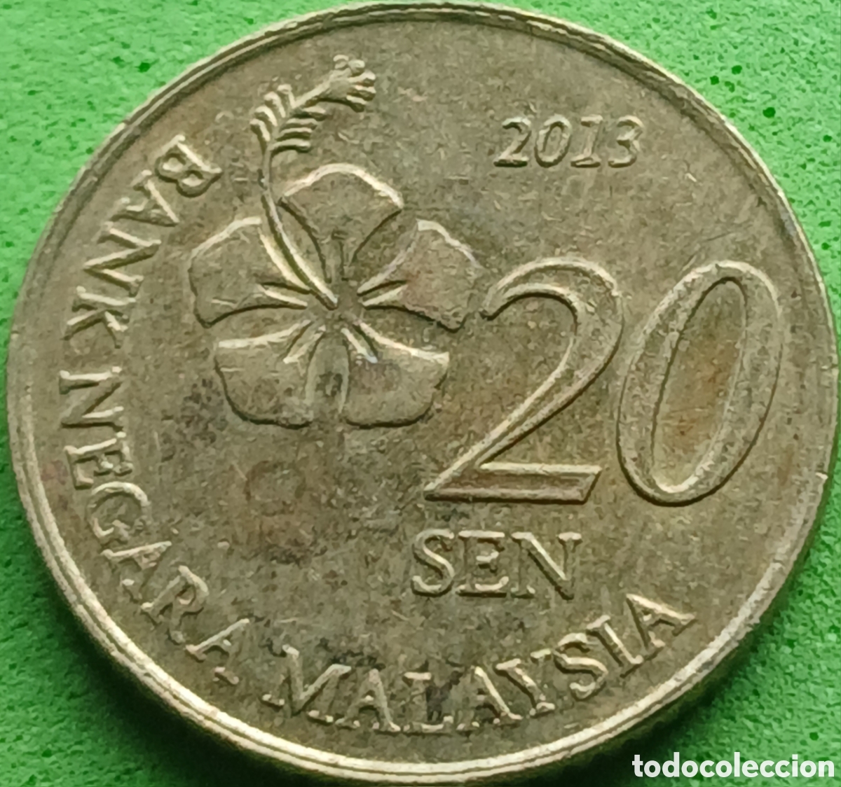 Monedas antiguas de Asia: Malasia 20 sen 2013 km#203