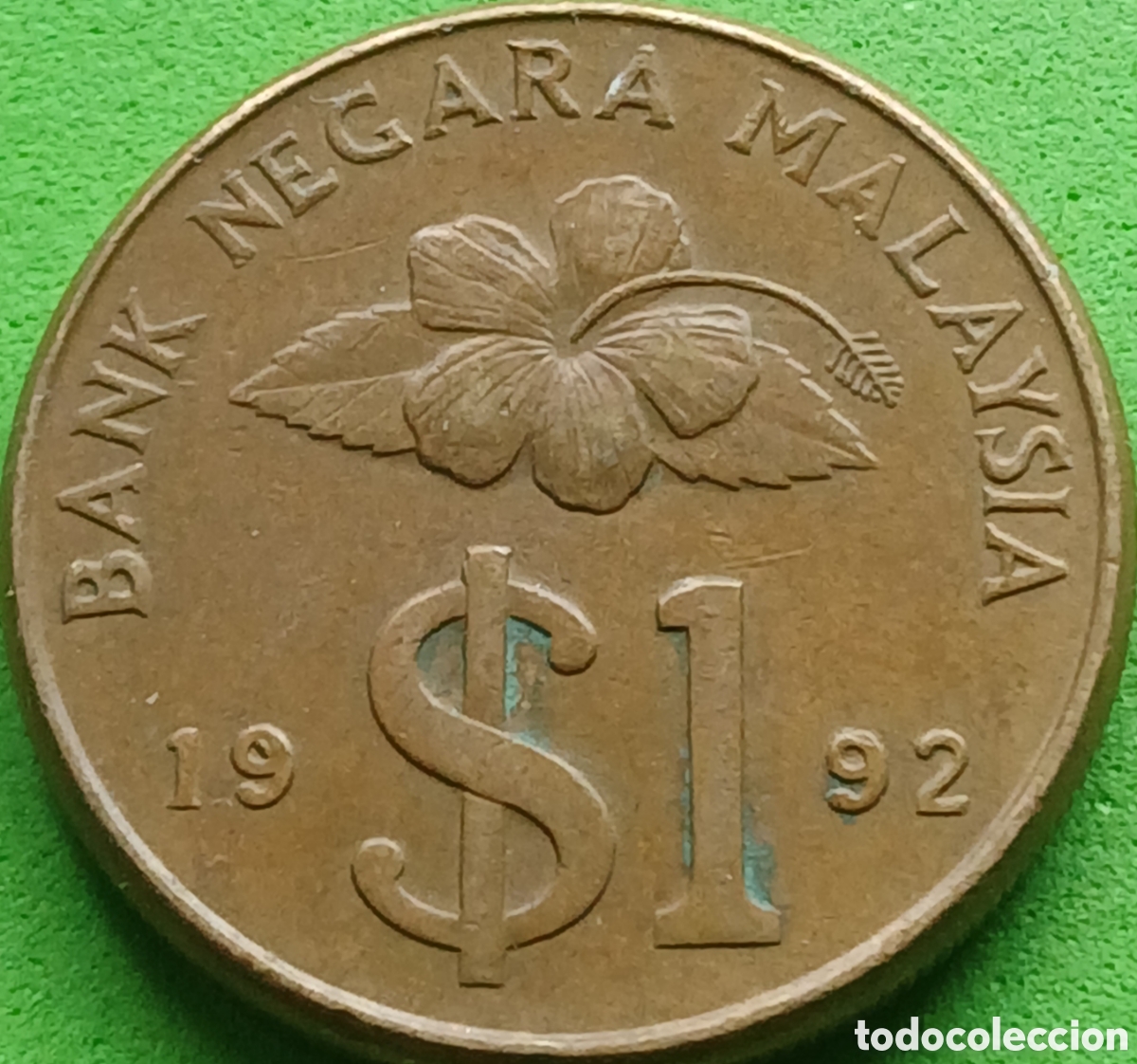 Monedas antiguas de Asia: Malasia 1 ringgit 1992 km#54 - Foto 1