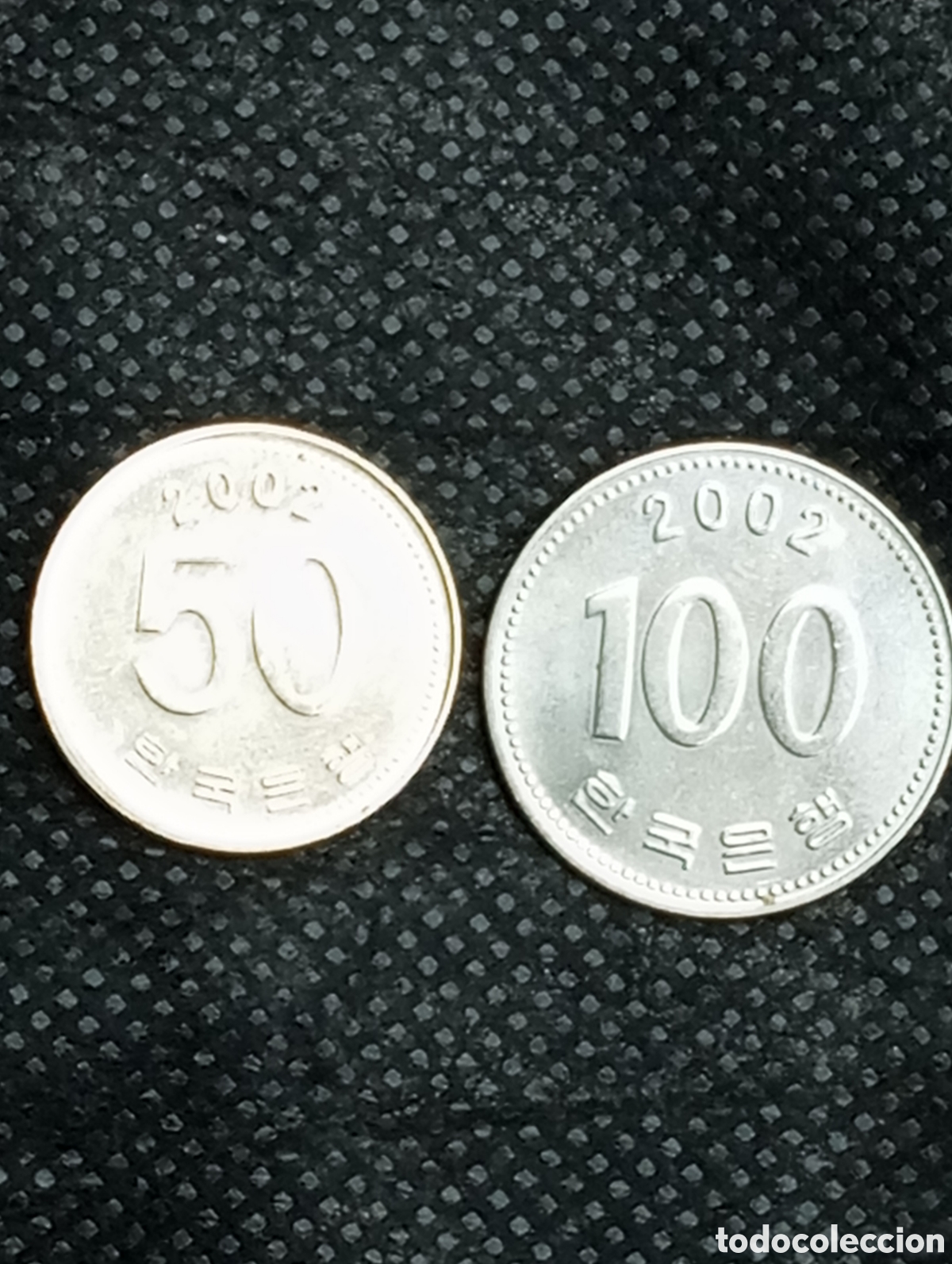 Monedas antiguas de Asia: Dos monedas coreanas 2002 - Foto 2