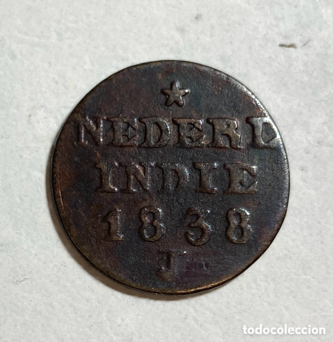Monedas antiguas de Asia: Indias Orientales Holandesas. 1 centavo 1838.