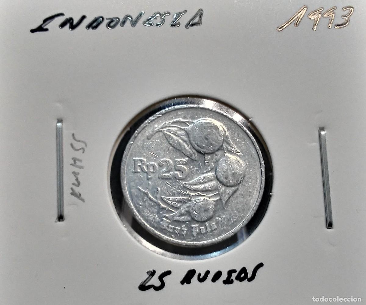 Monedas antiguas de Asia: INDONESIA 25 RUPIAS 1993 KM#55 MBC.