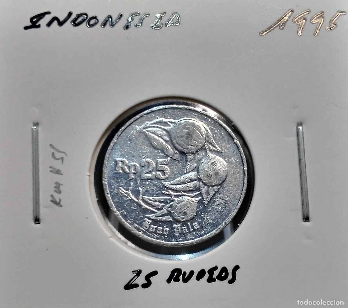 Monedas antiguas de Asia: INDONESIA 25 RUPIAS 1995 KM#55 MBC+.