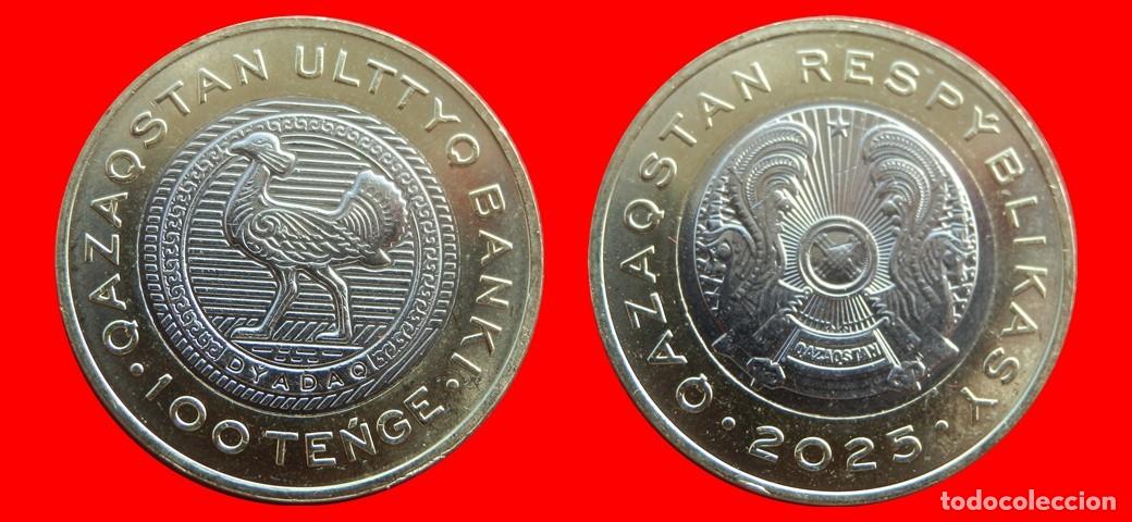 Monedas antiguas de Asia: 100 TENGE 2025 SIN CIRCULAR KAZAJISTAN-9058SC