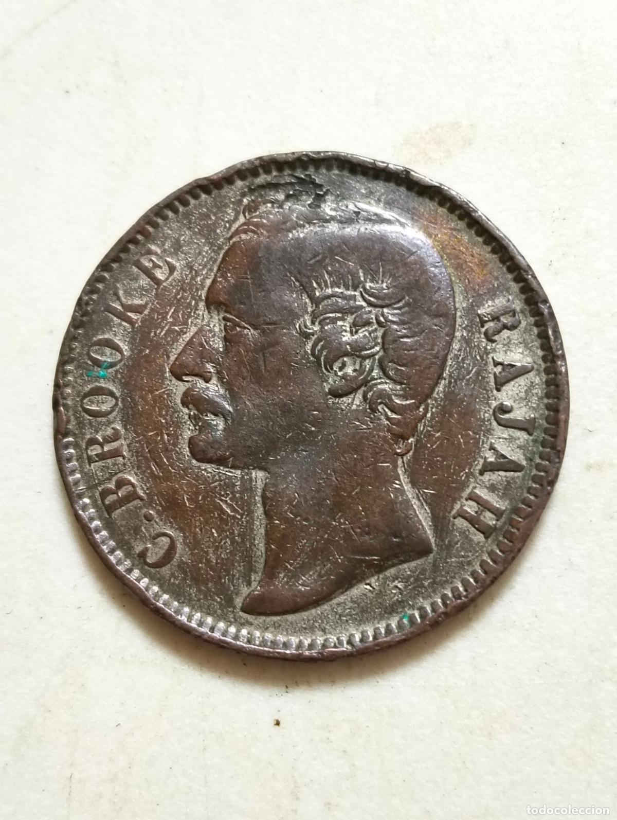 Monedas antiguas de Asia: MONEDA BRONCE, ONE CENTAVO, SARAWAK, 1884, RAJAH CHARLES BROOKE
