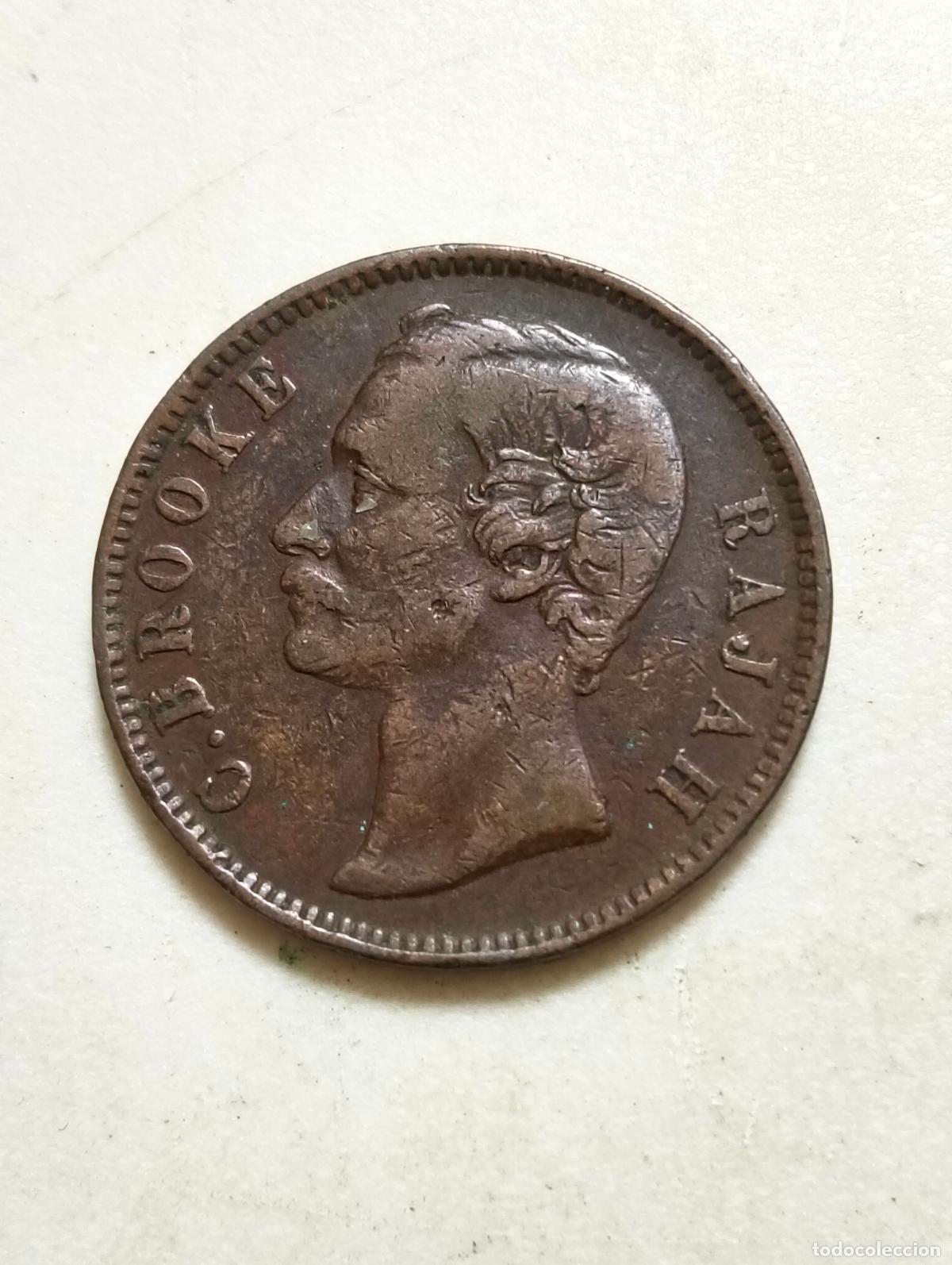 Monedas antiguas de Asia: MONEDA BRONCE, ONE CENTAVO, SARAWAK, 1886, RAJAH CHARLES BROOKE