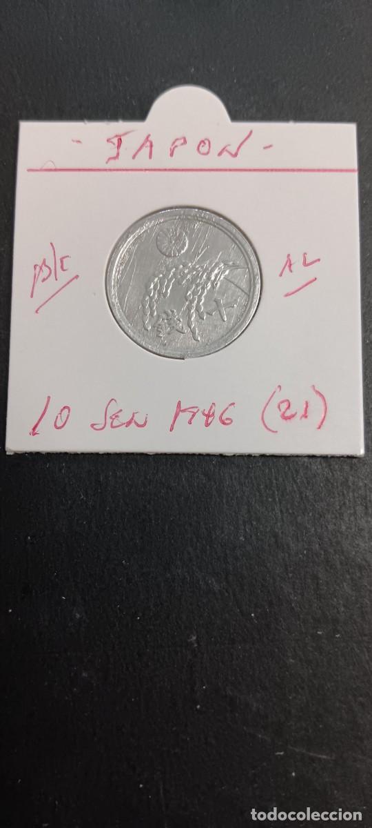 Monedas antiguas de Asia: JAPON 10 SEN 1946(21) BC KM=68 (ALUMINIO) HIROHITO