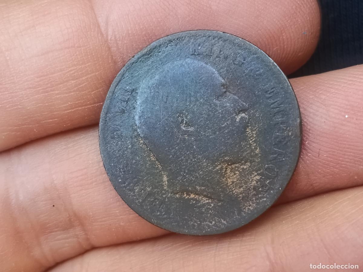 Monedas antiguas de Asia: India. Quarter anna de 1907