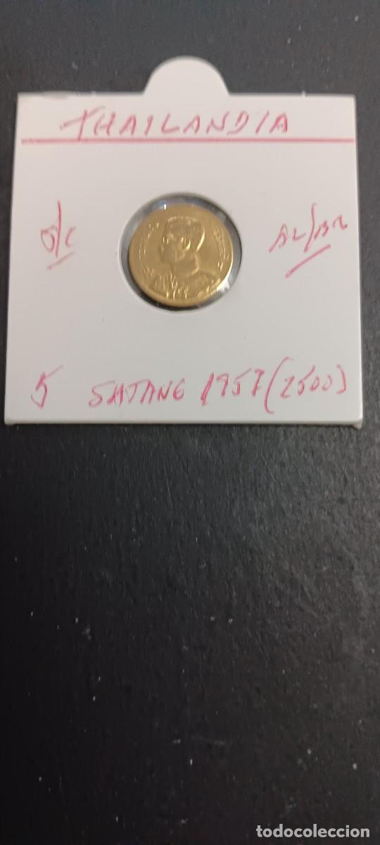 Monedas antiguas de Asia: THAILANDIA 5 SATANG 1957(2500 S/C KM=78 (ALUMINIO-BRONCE)