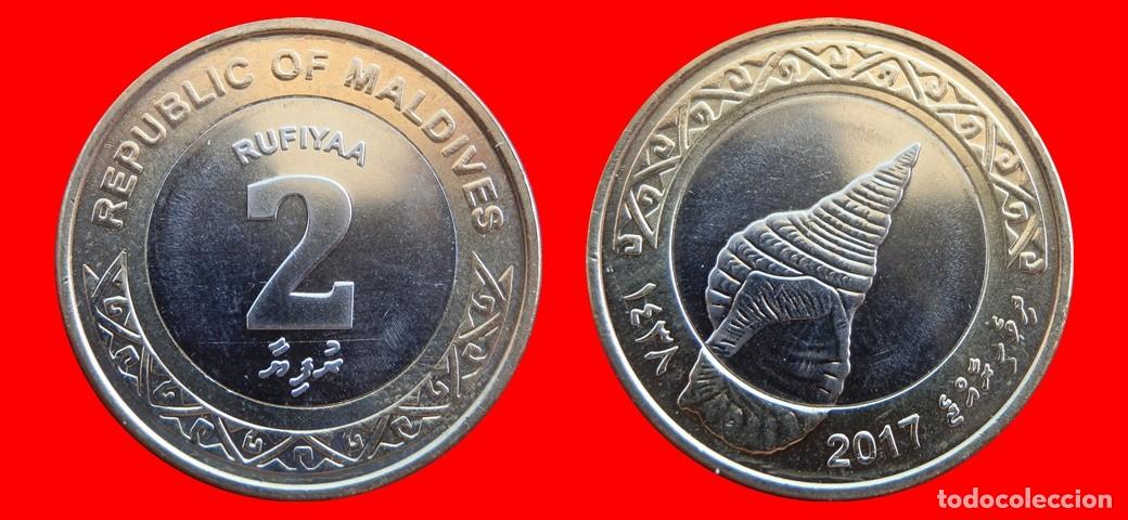 Monedas antiguas de Asia: 2 RUFIYAA 2017 SIN CIRCULAR ISLAS MALDIVAS -9877SC - Foto 1